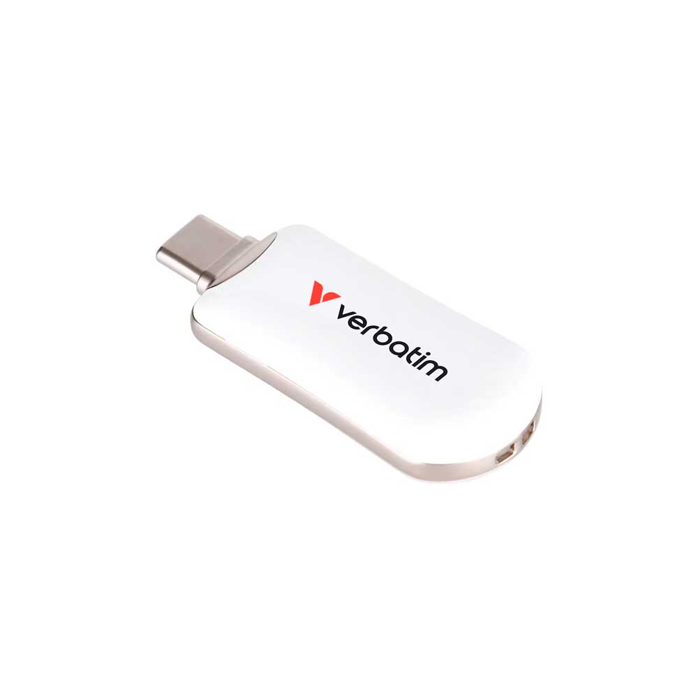 30228 VERBATIM                                                     | PENDRIVE VERBATIM 64GB PLECTRA USB C FLASH DRIVE BLANCO                                                                                                                                                                                                   
