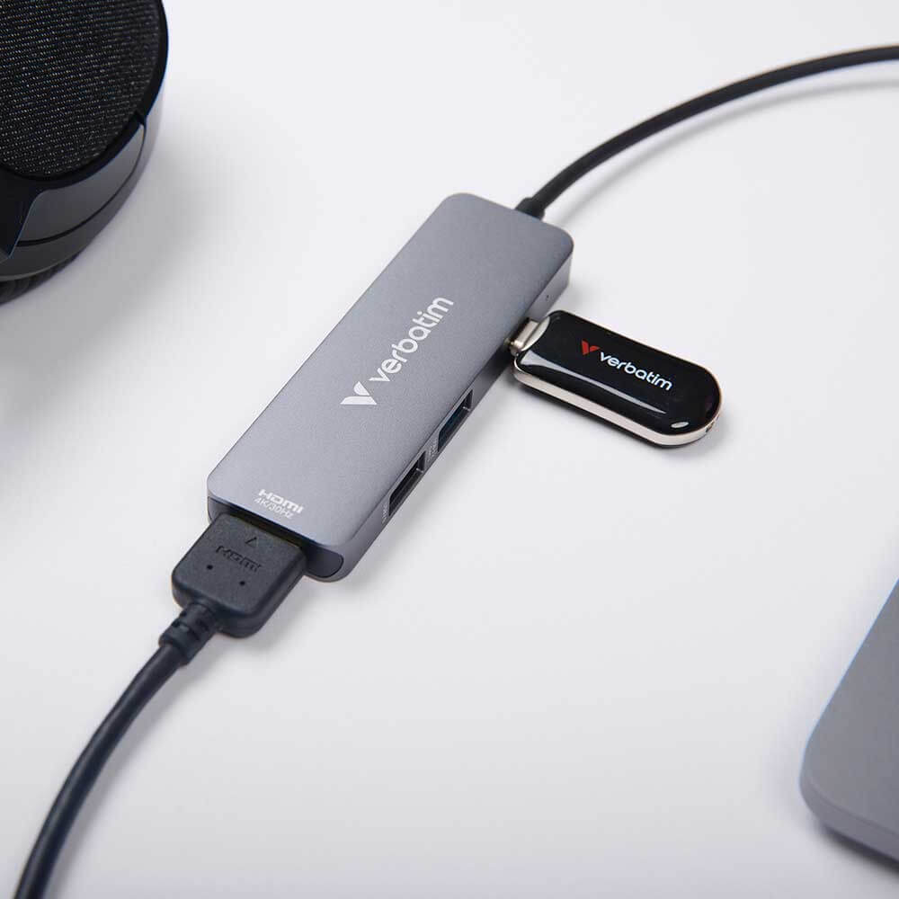 32155 VERBATIM                                                     | HUB VERBATIM ESSENTIALS USB-C DE 4 PUERTOS                                                                                                                                                                                                                