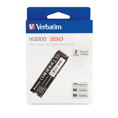 49376 VERBATIM                                                     | SSD INTERNO VERBATIM VI3000 2TB M.2 2280 NVME PCIE                                                                                                                                                                                                        