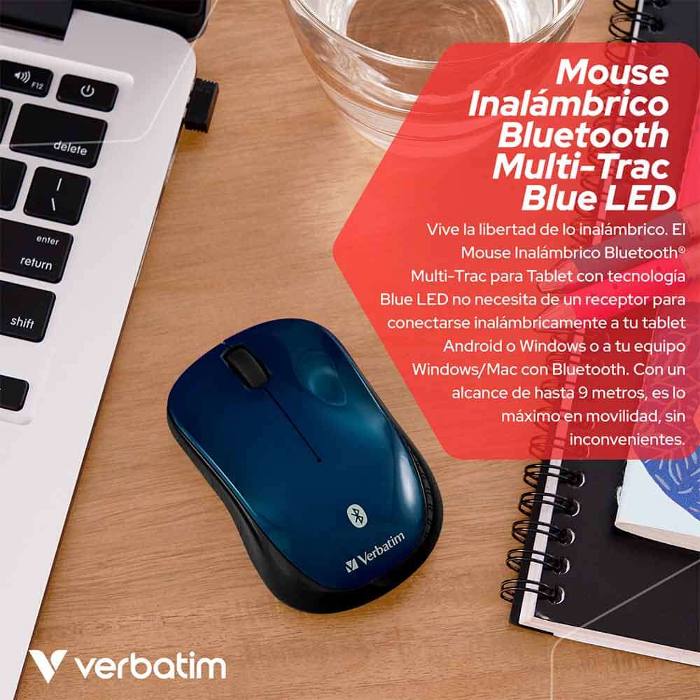 98590 VERBATIM                                                     | MOUSE VERBATIM BLUETOOTH WIRELESS BLUE LED                                                                                                                                                                                                                