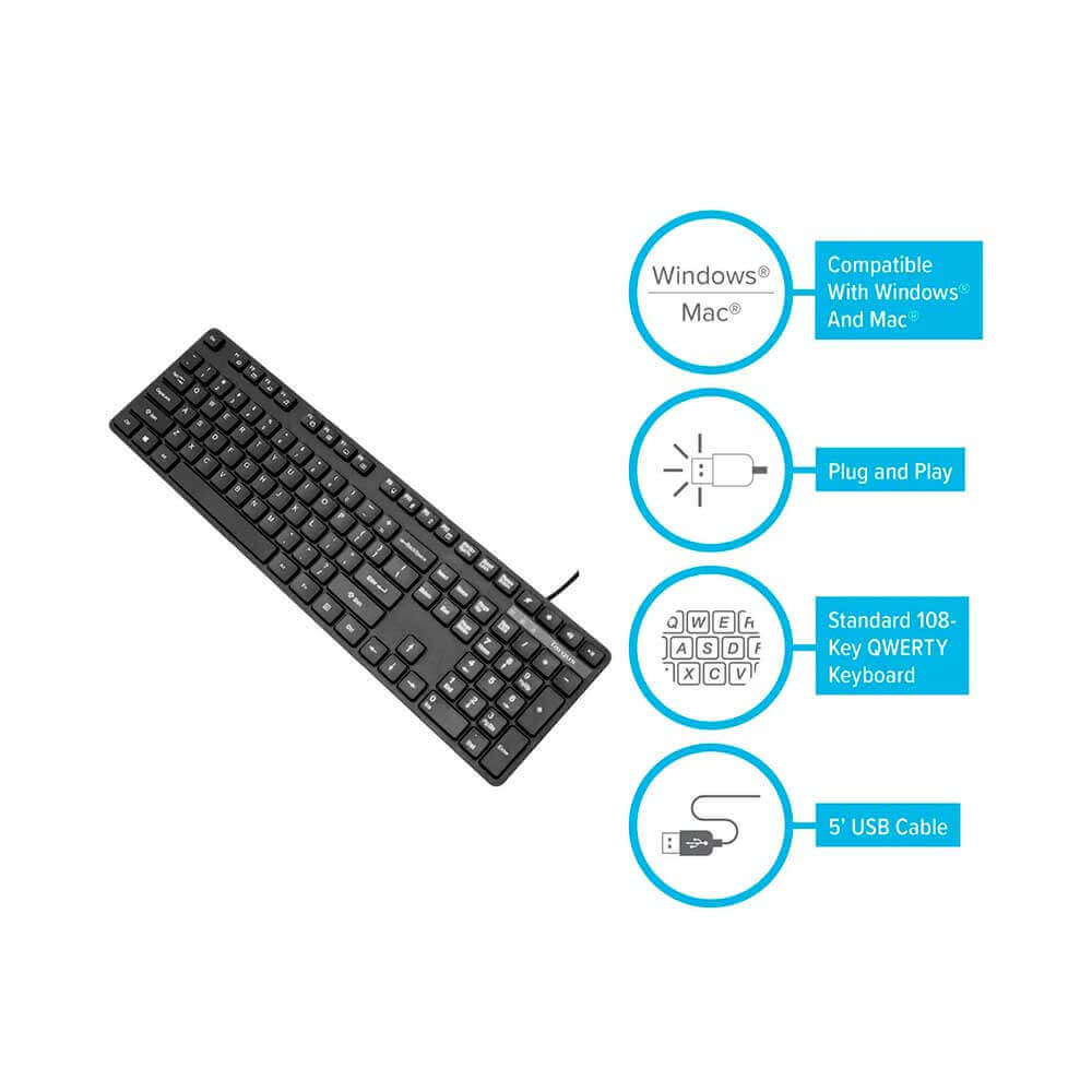 AKB30ES TARGUS                                                       | TECLADO TARGUS USB NEGRO                                                                                                                                                                                                                                  