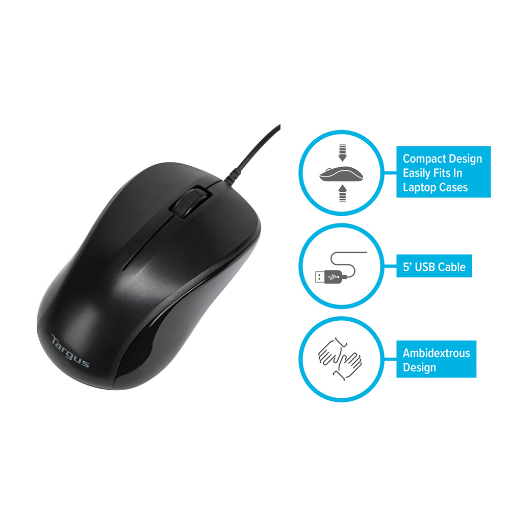 AMU80US TARGUS                                                       | MOUSE TARGUS 3 BOTONES USB OPTICAL                                                                                                                                                                                                                        