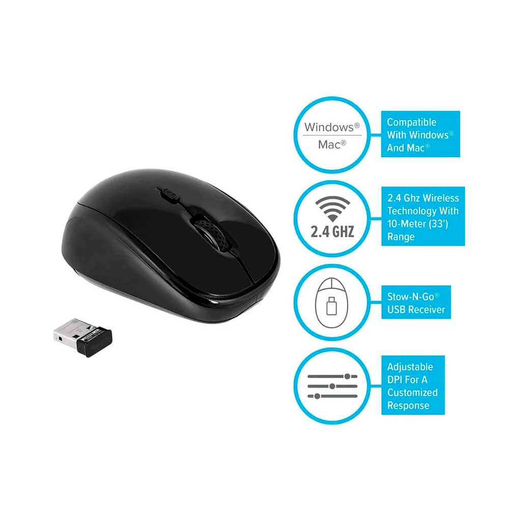 AMW50US TARGUS                                                       | MOUSE TARGUS INALAMBRICO BLUE TRACE USB                                                                                                                                                                                                                   