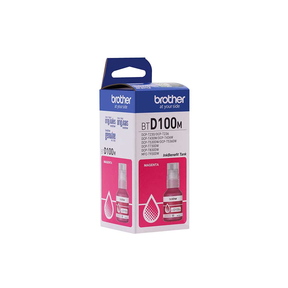 BTD100MMEX BROTHER                                                      | BOTELLA DE TINTA BROTHER MAGENTA ALTO RENDIMIENTO DE 5,000 PÁG DCP-T230 / DCP-T430W / DCP T530DW / DCP-T730DW / DCPT830DW                                                                                                                                 