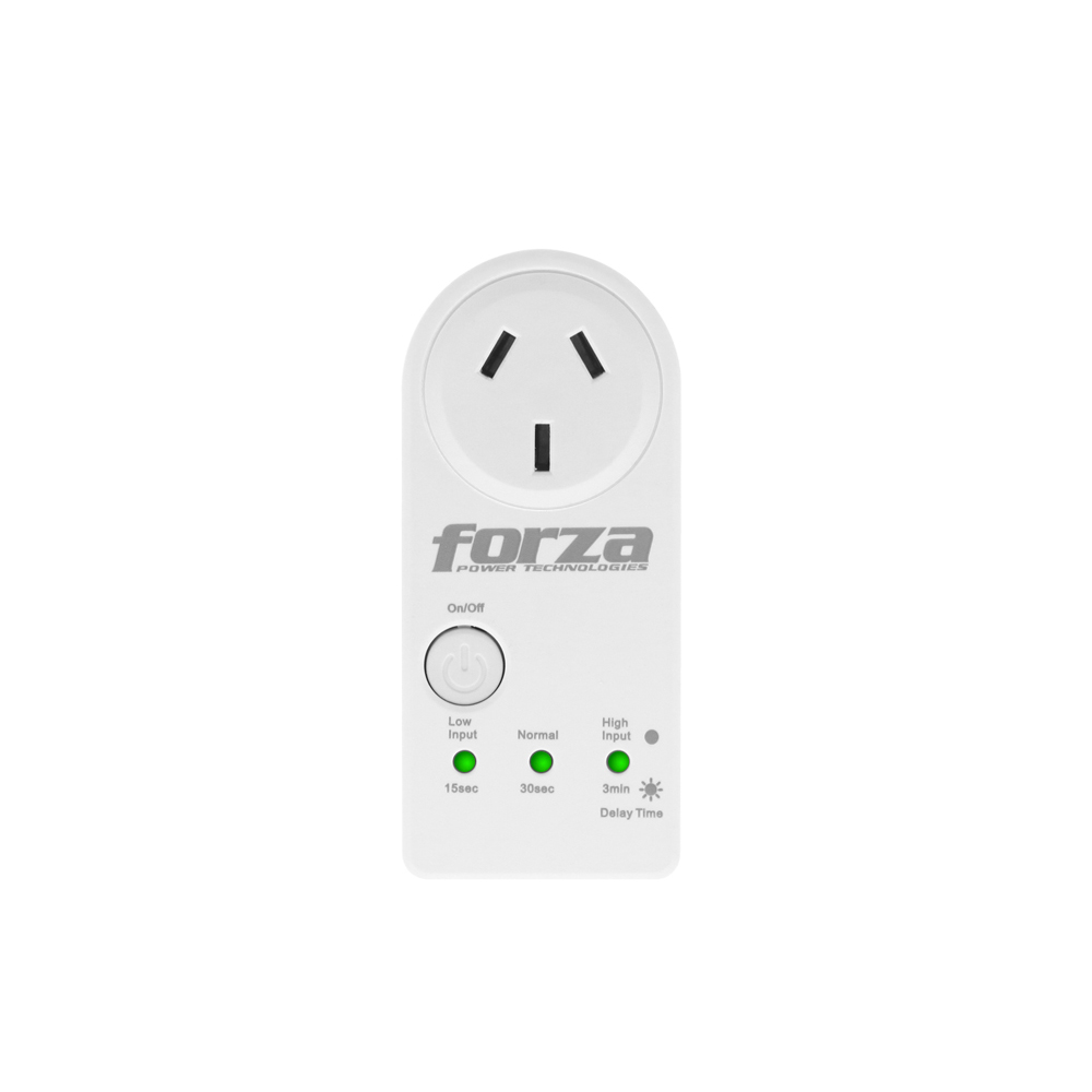 FVP-1202B-A FORZA                                                        | PROTECTOR DE VOLTAJE FORZA FVP-1202B-A 900J/1800W IRAM GIRO DE 350° TEMP-220V                                                                                                                                                                             