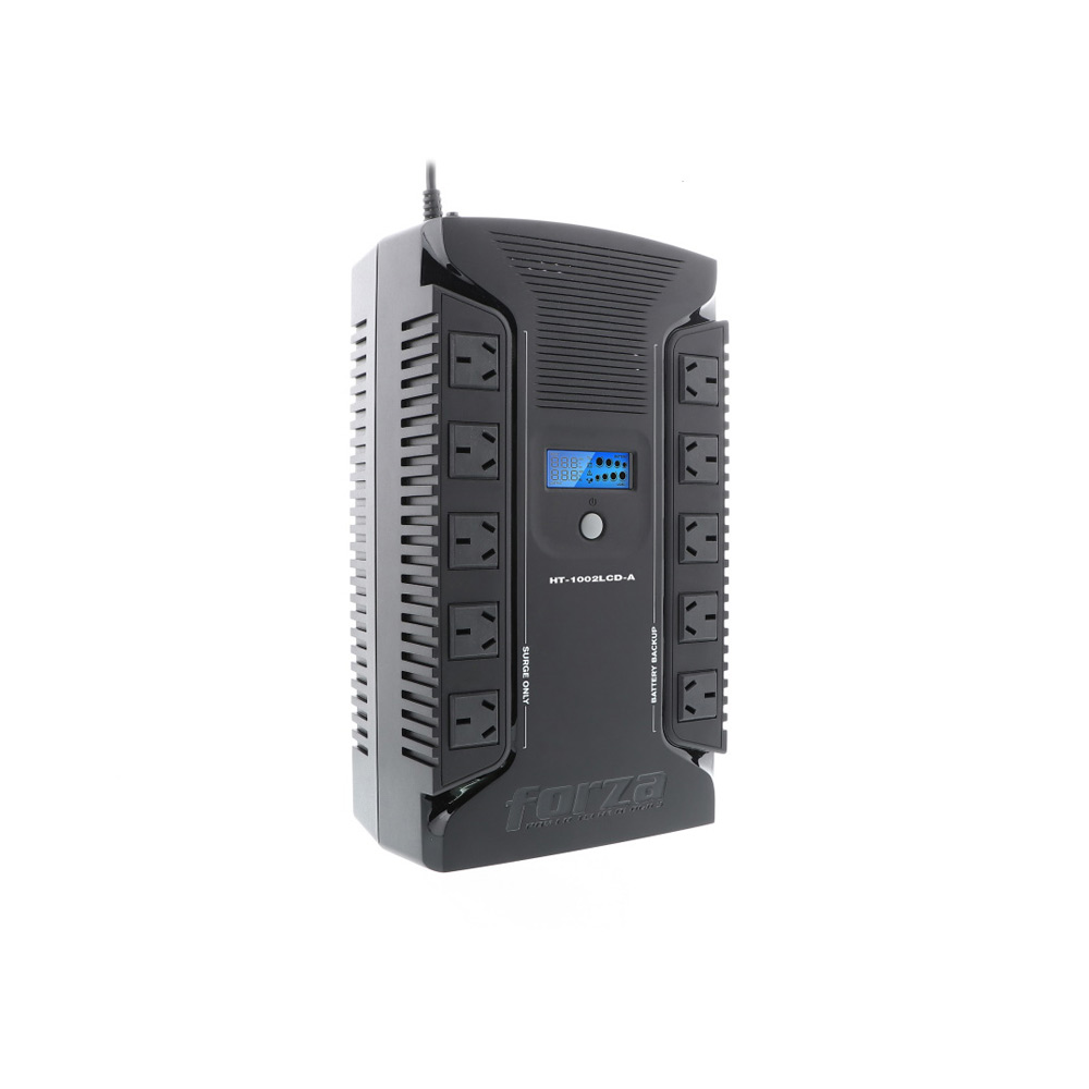 HT-1002LCD-A FORZA                                                        | UPS INTERACTIVA FORZA HT-1002LCD-A 1000VA/600W 10 IRAM COAX USB SOBREMESA-220V                                                                                                                                                                            