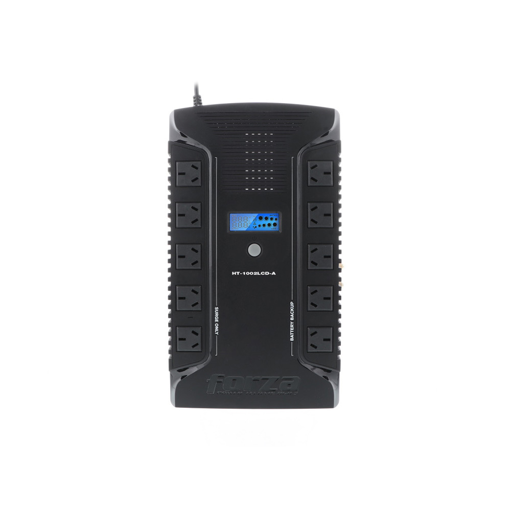 HT-1002LCD-A FORZA                                                        | UPS INTERACTIVA FORZA HT-1002LCD-A 1000VA/600W 10 IRAM COAX USB SOBREMESA-220V                                                                                                                                                                            