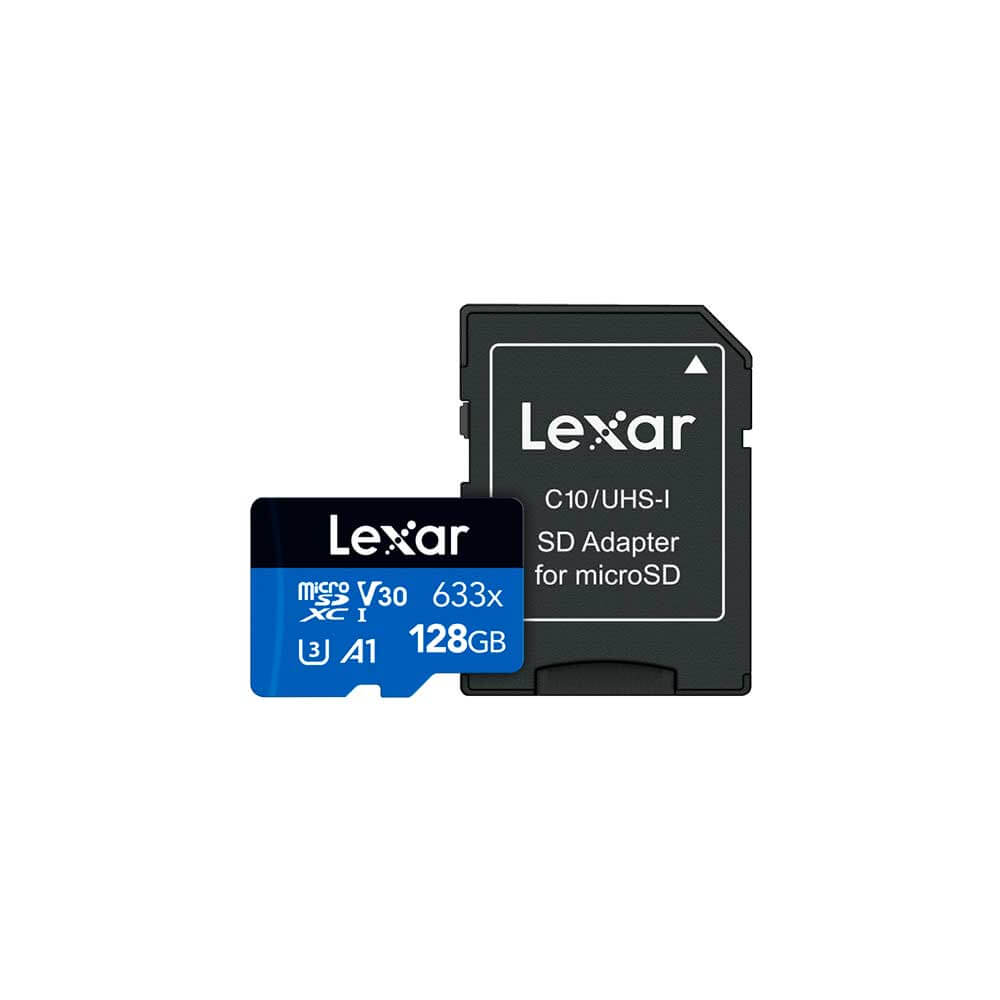 LSDMI128BB633A LEXAR                                                        | MICRO SD LEXAR HIGH-PERFORMANCE 633X 128GB MICROSDXC UHS-I CARD BLUE SERIES                                                                                                                                                                               