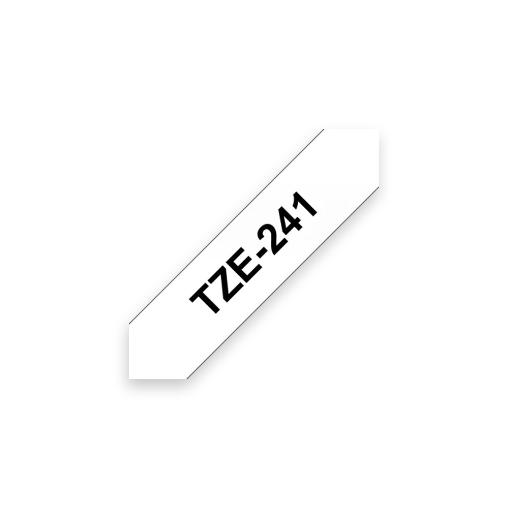 TZE241 BROTHER                                                      | CINTA BROTHER ROTULADORAS NEGRO/BLANCO 18MM PTP750W                                                                                                                                                                                                       